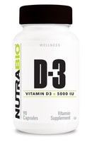 Vitamin D (5000 IU) 90 Vegetable Capsules