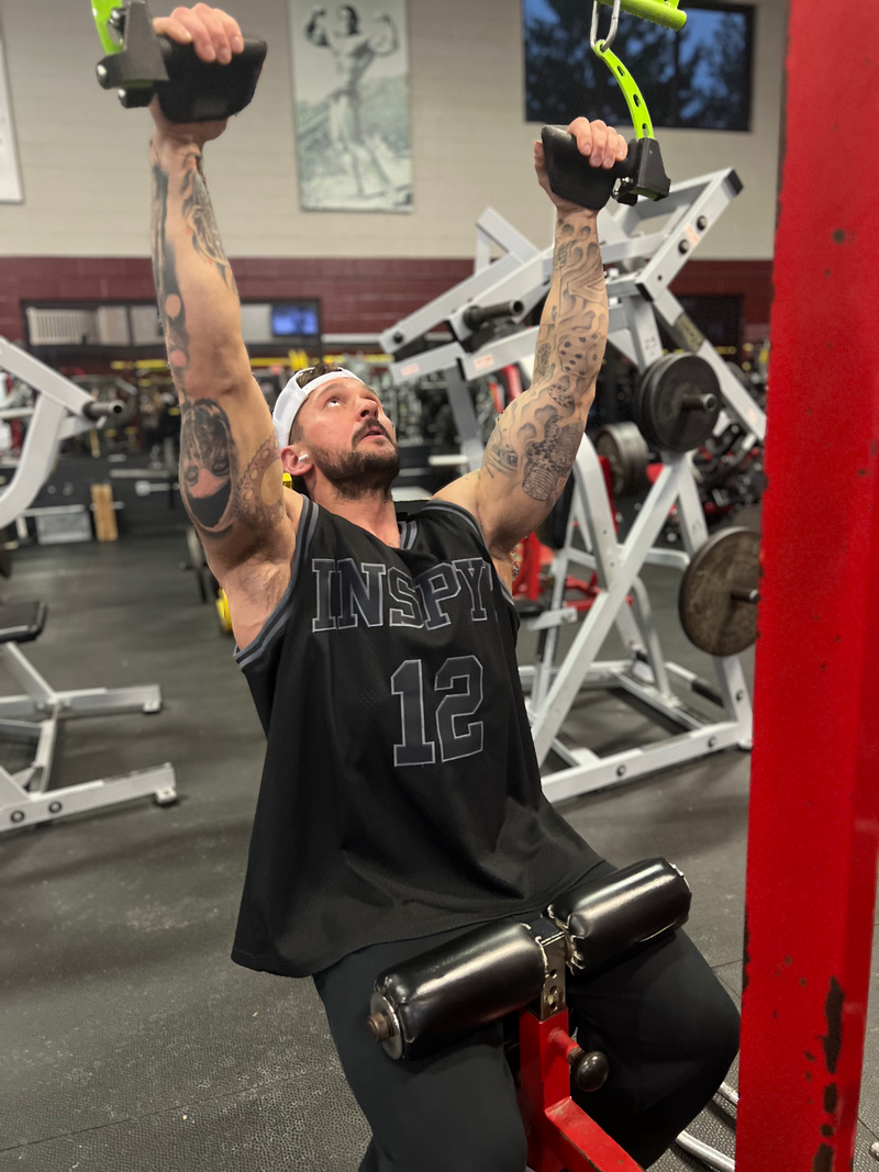 Black on Black Embroidered Basketball Jersey