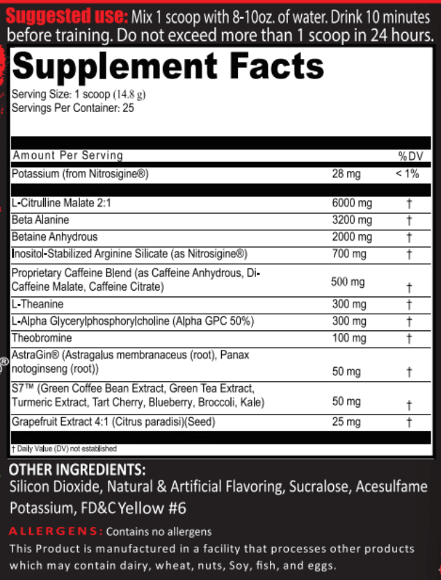 CRUCIBLE EXTREME PRE-WORKOUT