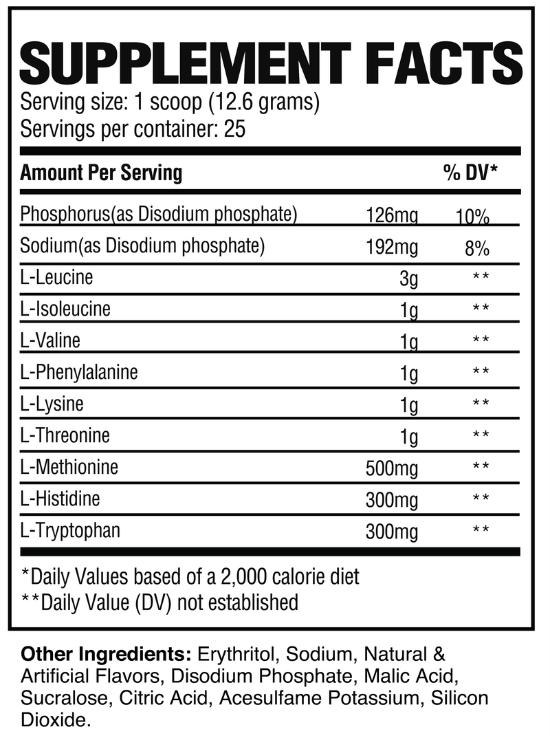 EAA - ESSENTIAL AMINO ACIDS