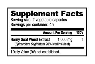 Horny Goat Weed - 90 capsules