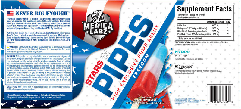 MERICA LABZ® STARS 'N PIPES™